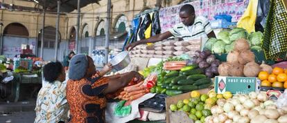 La Baixa, mercado municipal de Maputo (Mozambique).