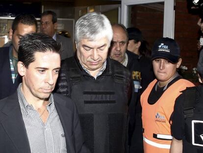 El empresario argentino L&aacute;zaro B&aacute;ez, el a&ntilde;o pasado en el aeropuerto de Buenos Aires.
 