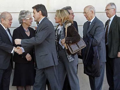 El funeral en memoria de la madre de Jordi Pujol Soley