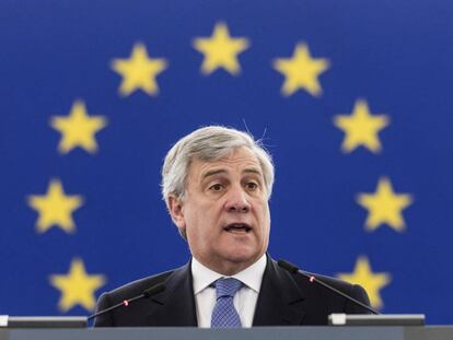 El presidente del Parlamento Europeo, Antonio Tajani, este mi&eacute;rcoles en Estrasburgo