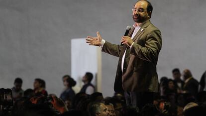 Emilio Álvarez Icaza, en un acto político.