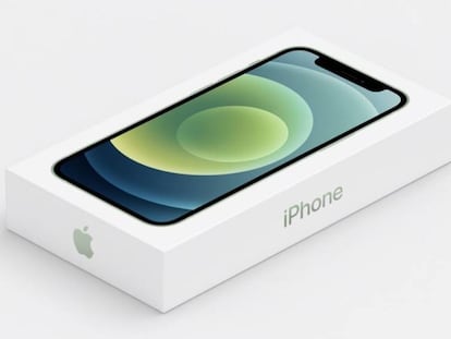 Nueva caja de los iPhone 12.