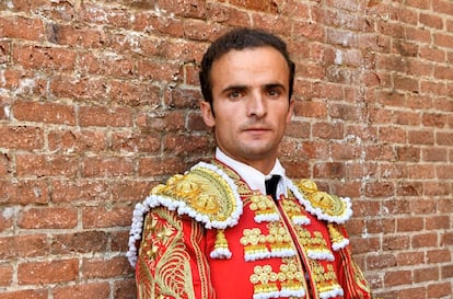 Damián Castaño, en el patio de cuadrillas de la plaza de Las Ventas.