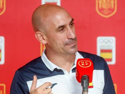 El presidente de la Real Federación Española de Fútbol (RFEF), Luis Rubiales