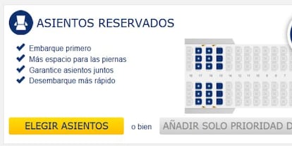 Captura de la web de Ryanair.