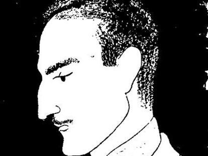 Retrato de Francisco Ayala firmado por Alfonso Ponce de León e incluido en la primera edición de &#39;Cazador en el alba&#39; (1930).