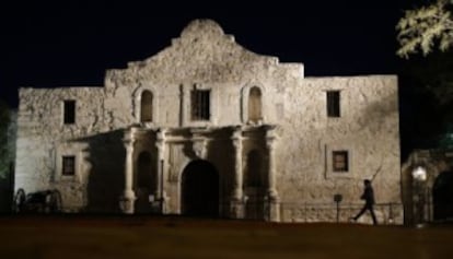 El Álamo, una de las cinco misiones españolas en Texas.