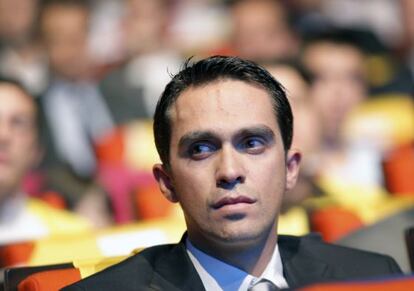 Alberto Contador at Wednesday's presentation of the 2013 Tour de France.
