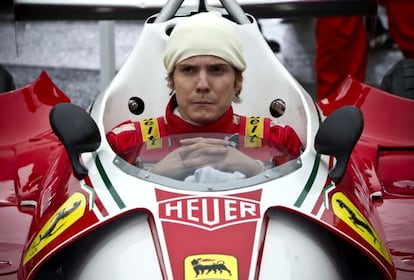 Daniel Br&uuml;hl in &#039;Rush,&#039; directed by Ron Howard.