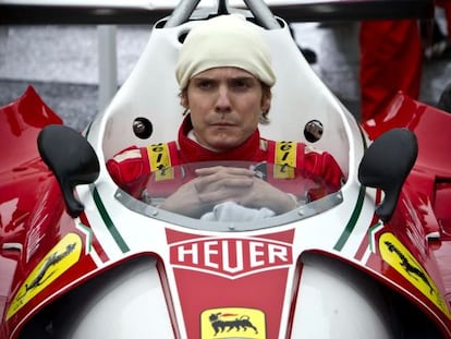 Daniel Br&uuml;hl in &#039;Rush,&#039; directed by Ron Howard.