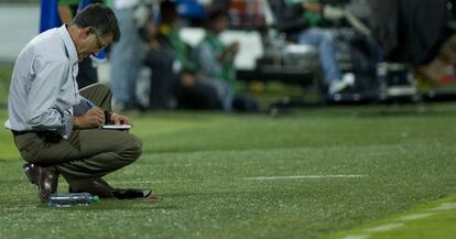 Osorio en 2013 cuando dirigía al Atlético Nacional de Colombia.