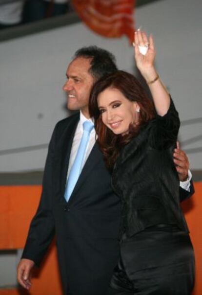 Daniel Scioli y Cristina Fernández, en 2011.