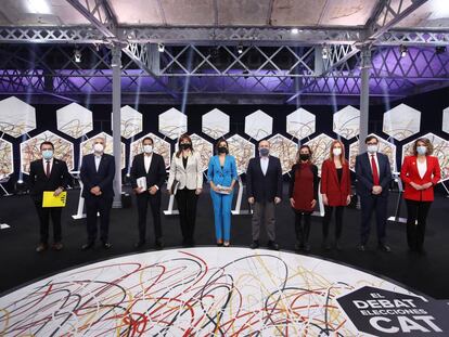 Els candidats al debat de La Sexta.