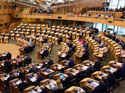 Interior del Parlamento escoc&eacute;s, en una imagen de archivo. 
