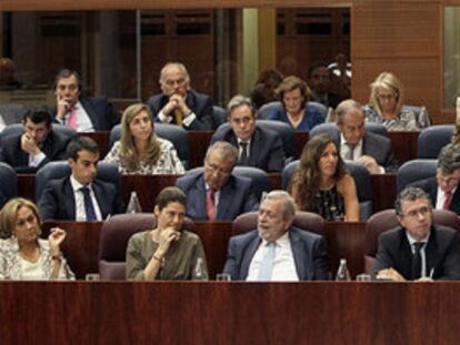 Tomás Gómez, durante su intervención en la segunda jornada del debate de investidura.