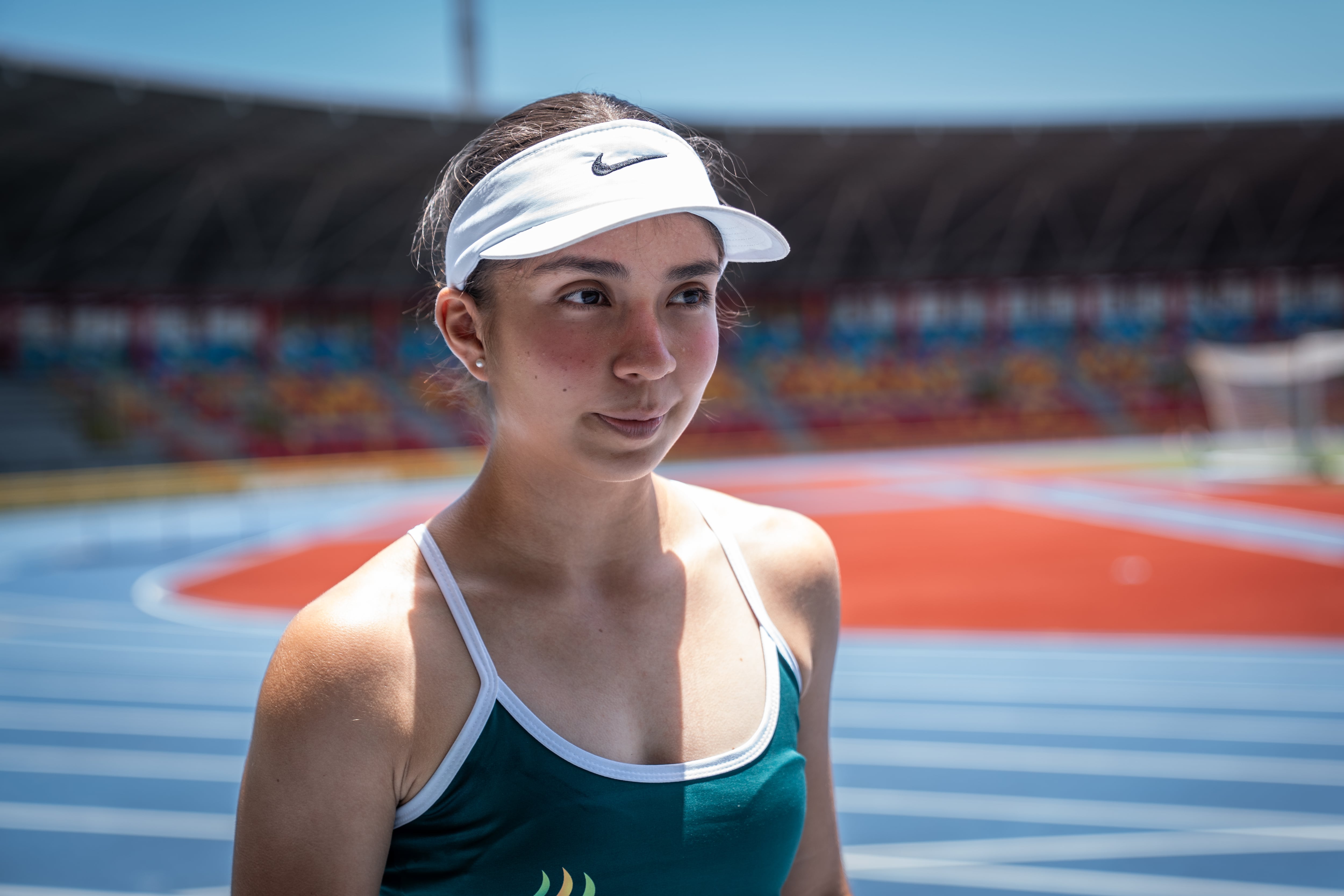 Catalina Ortíz, en el estadio Bello Horizonte, en Villavicencio.
