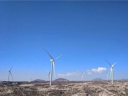 Parque eólico de Iberdrola. 