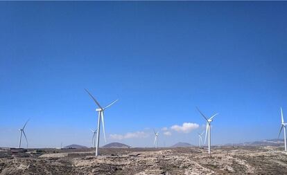 Parque eólico de Iberdrola. 