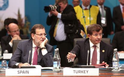Mariano Rajoy, durante la sesión plenaria de la Cumbre.