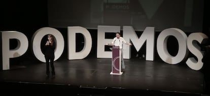 Encerramento da assembleia cidadã de Podemos, dia 15 de Novembro.