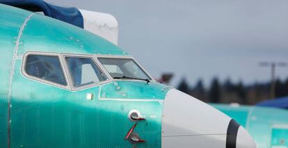 Morro de un 737 MAX en las instalaciones de Boeing en Renton.