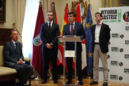 Presentación en Vitoria de la red que impulsará el 'pintxo' como reclamo turístico.