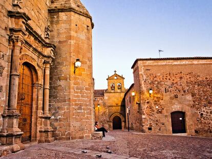 La plaza de San Mateo, en Cáceres.