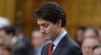 El primer ministro Justin Trudeau en el Parlamento de Canad&aacute;