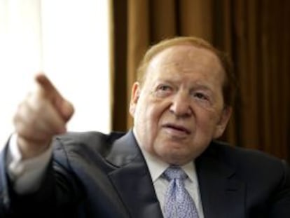 El magnate estadounidense Sheldon Adelson en diciembre de 2009.