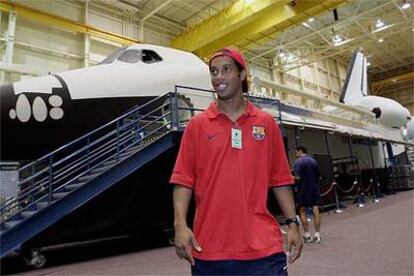 <b>VISITA A LA NASA. </b>El Barcelona prosigue su gira por Estados Unidos.