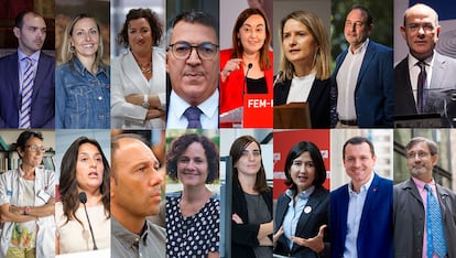 En la imagen los 16 nuevos Consellers de nuevo Gobierno de la Generalitat de Cataluña de Cataluña de Salvador Illa.