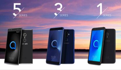 Series Alcatel 5, 3 y 1.