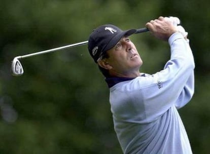 Severiano Ballesteros, en un campo de golf.