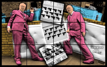 Gilbert & George, 'Cashmere' (2020). 191 x 302 cm. © Gilbert & George / CORTESÍA GALERÍA WHITE CUBE