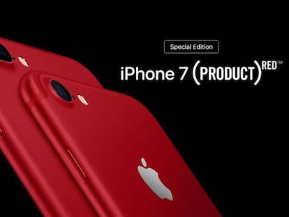 Ya a la venta en España el iPhone 7 de color rojo junto a los nuevos iPad y iPhone SE