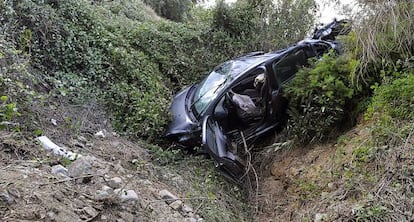 El coche ha sido hallado al norte de la capital malagueña.