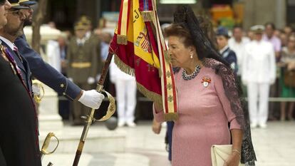 Jura de Bandera de civiles en la plaza Nueva de Sevilla, organizado por el acuartelamiento de Tablada y el Ayuntamiento de Sevilla.