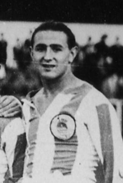 Silverio Izaguirre durante su etapa como jugador de la Real Sociedad.
