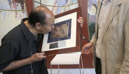 El saxofonista Benny Golson recibe el Premio Donostia que concede el Jazzaldia.