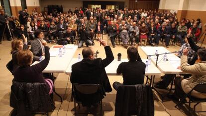 El pleno del Consistorio, ayer durante la discusión sobre el cultivo de cannabis.