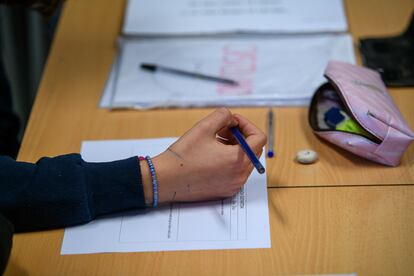 Alumnos en el Instituto de Enseñanza Secundaria de Albal (Valencia).