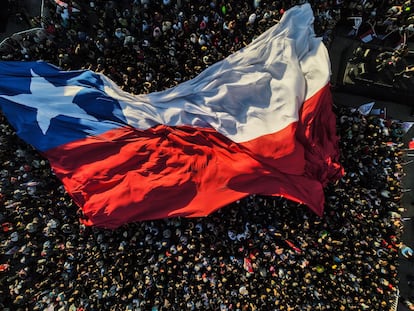 Un evento político en Santiago, Chile.
