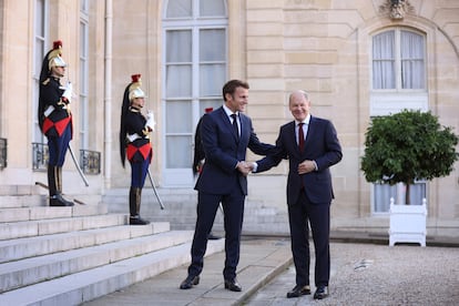 Emmanuel Macron y Olaf Scholz