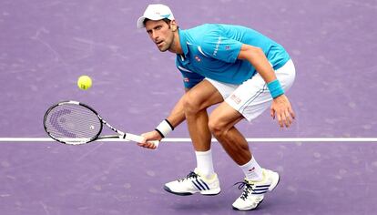 Djokovic, durante las semifinales en Miami.