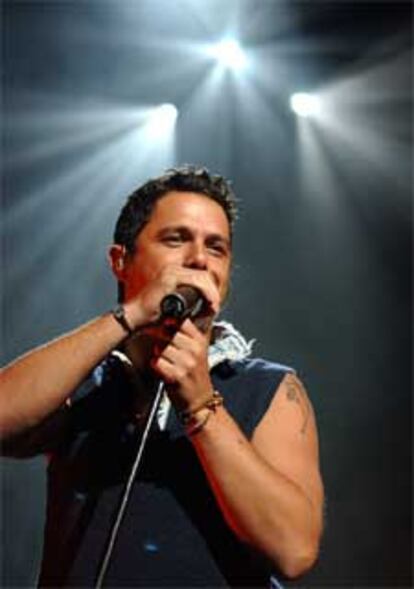 Alejandro Sanz, el sábado en el Madison Square Garden de Nueva York.