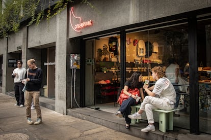 Fachada de la panadería Green Rihno en Ciudad de México, el 10 de diciembre.