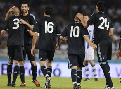 El Real Madrid ha ganado a la Real Sociedad en el partido de celebracin del centenario donostiarra.