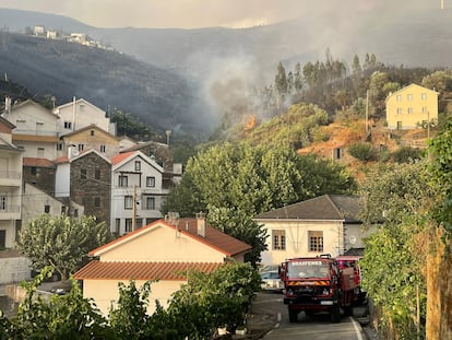 El incendio de Porto Silvado (Portugal), imagen cedida