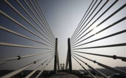 El nuevo puente sobre el Danubio, obra de la constructora española FCC. EFE/Archivo