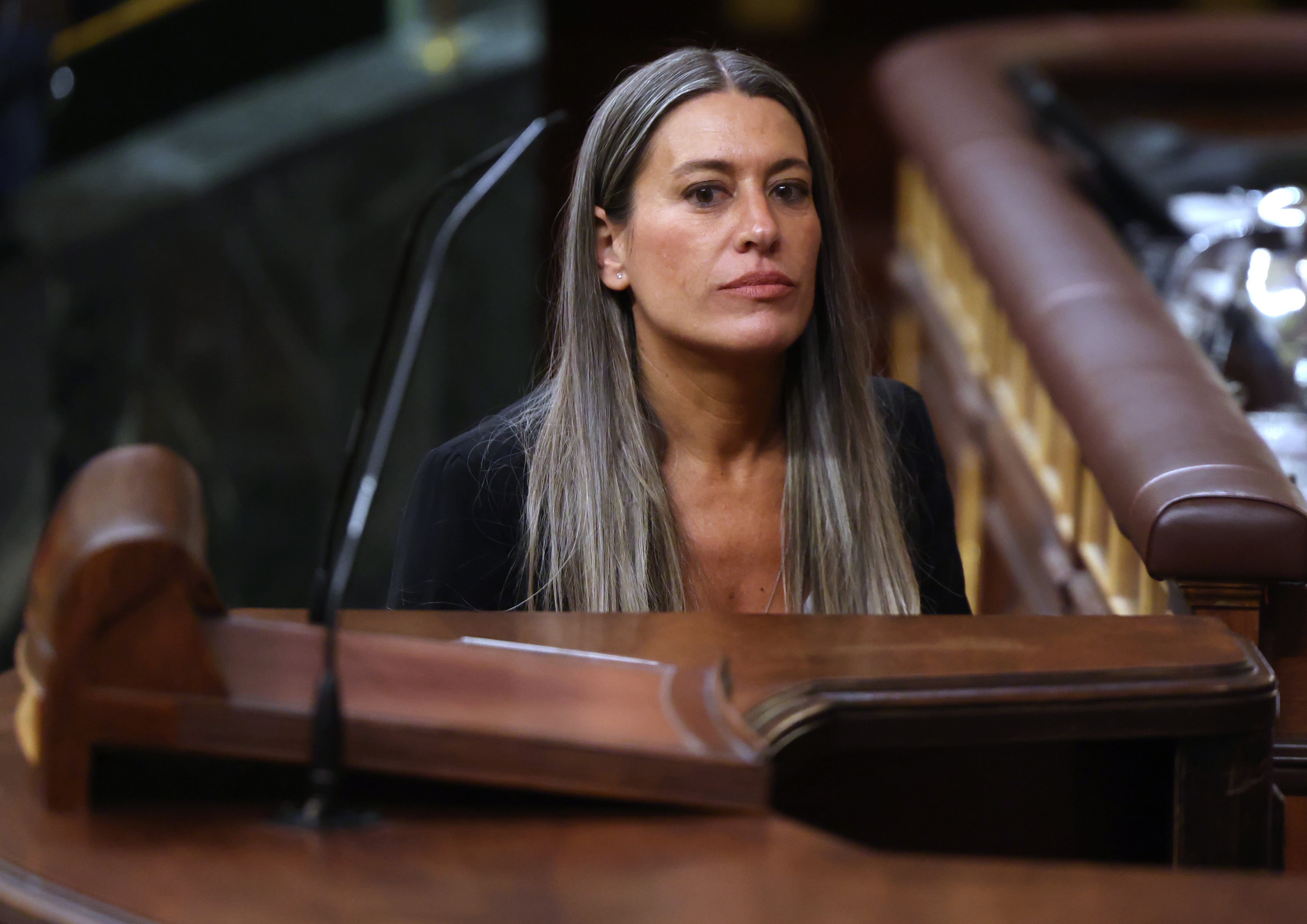 Miriam Nogueras en el pleno del Congreso de este miércoles.